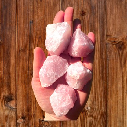 Raw Natural Rose Quartz Crystals XL