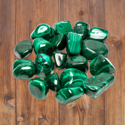 Tumbled Malachite 1 Lb Lot or Per 1" Stone